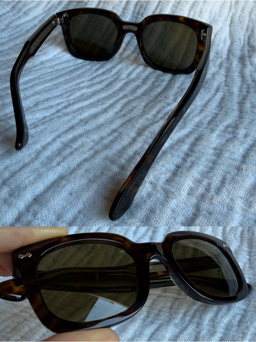 Gucci GG0181S 002 Square Sunglasses – Black/Brown Tortoise - Picture 6 of 8